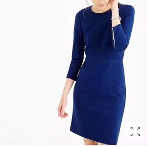 J. Crew Structured Knit Zip Dress 6